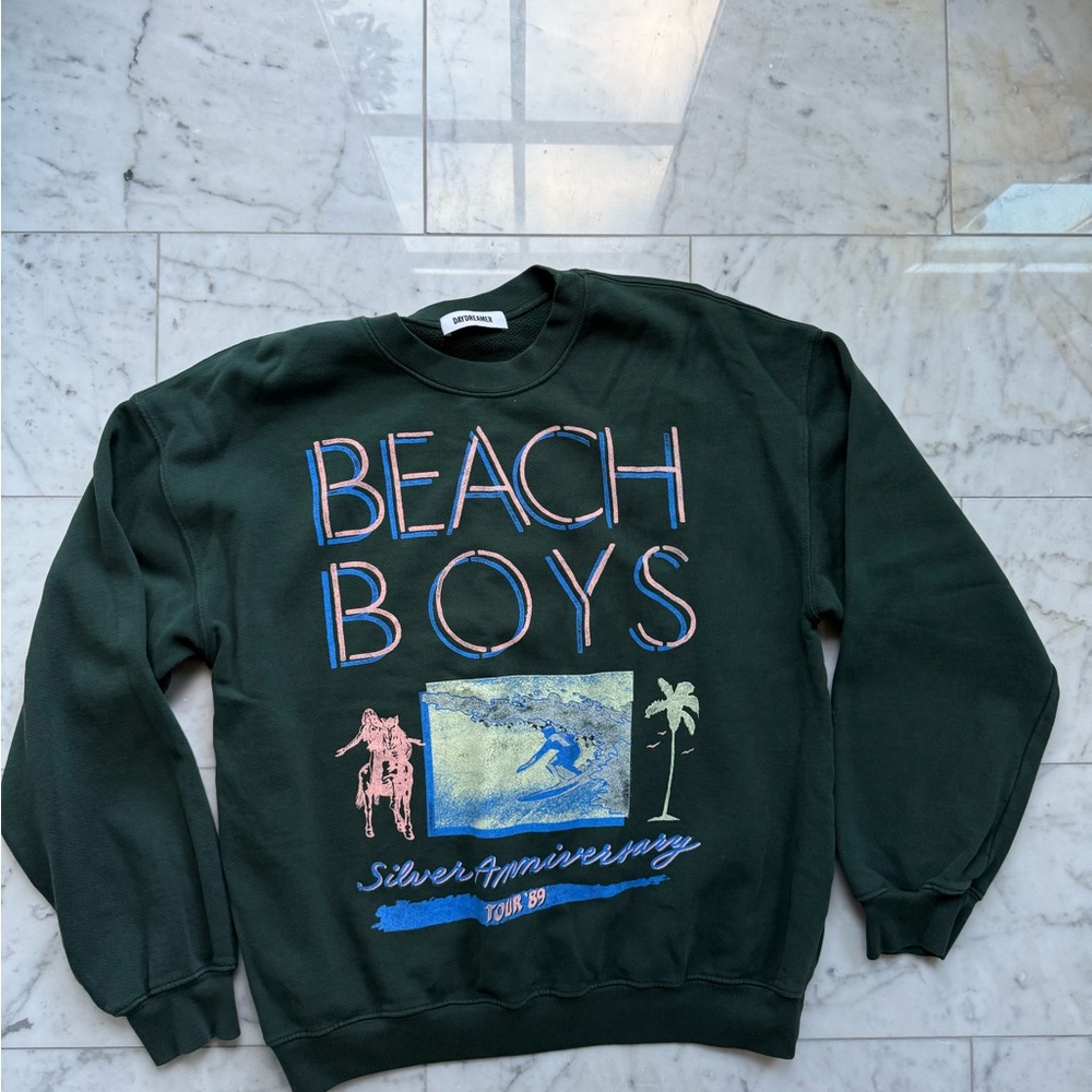 Daydreamer Dark Green Beach Boys Crewneck Sweater